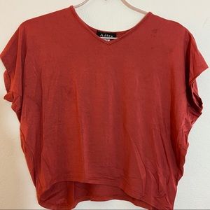 Adara Cropped Orange Blouse